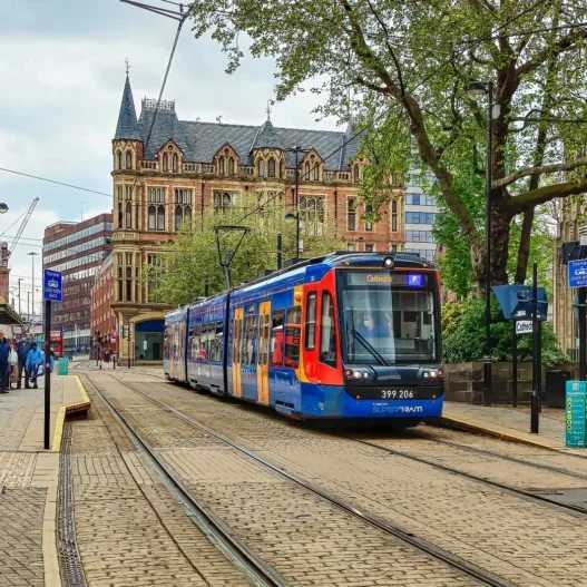 Sheffield Cathedral tram stop